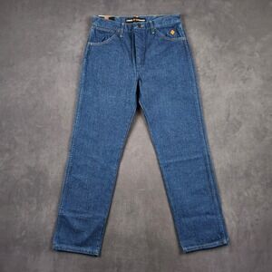 Wrangler FR Flame Resistant Jeans Mens 33x32 Blue‎ FR13MWZ CAT 2 Workwear NEW